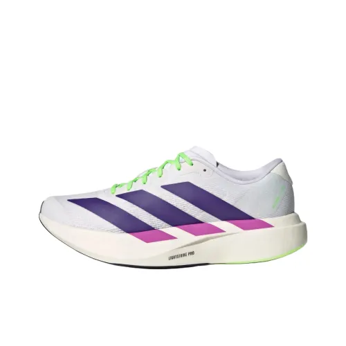 Adidas Adizero Evo SL Slip-resistant Abrasion-resistant Rebound Training Running Shoes Women's White Purple