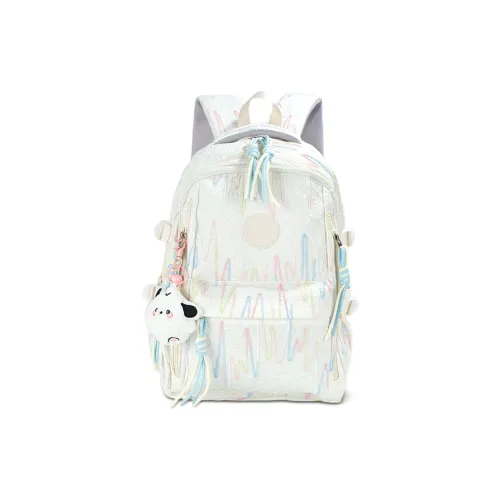 VINEY Ткань Рюкзак Женские Экрю