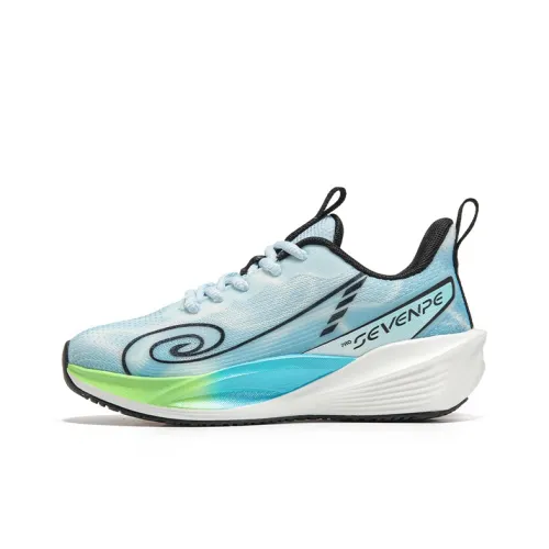 7 PE Rebound Дышащий Легкий Амортизация Низкий Топ Детские Беговые Кроссовки Ослепительный Синий Подростки