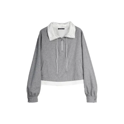 ELLE Светло-серый Женский Свитшот