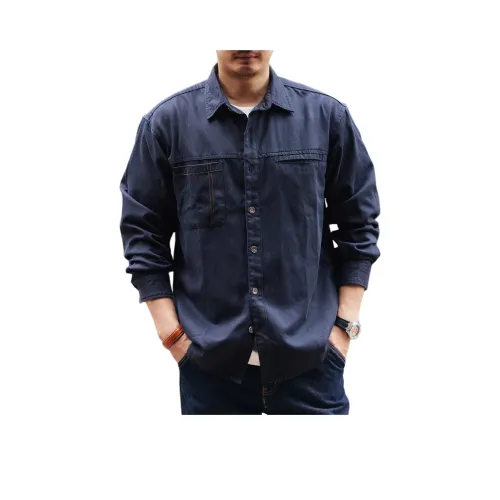 GELANLU Весенний и Осенний Рубашка Свободный крой Унисекс