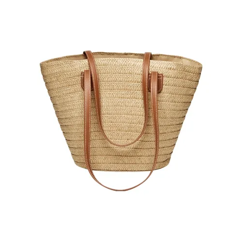 Narandu Ткань Синтетическая кожа Плетеная сумка Тоут сумка Сумка для покупок Сумка на плечо Большая Женская Хаки