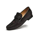 Бургундская утеплённая обувь