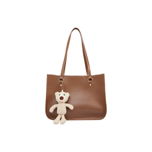 Narandu Сумка через плечо из коровьей кожи и синтетической кожи большая женская коричневая