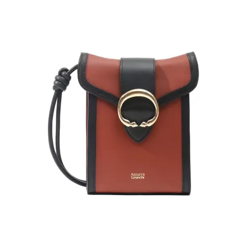 Azzurra Gronchi Сумка через плечо из коровьей кожи сумка на плечо обычная женская черная коричневая