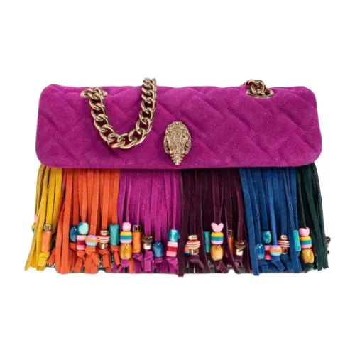 Kurt Geiger London Kensington Ткань с замшей Сумка на плечо Женская Фиолетовая