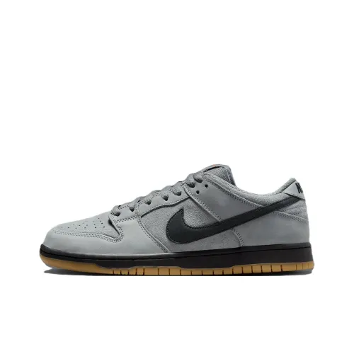 Nike Dunk SB Slip-on Устойчивый к истиранию Низкий Топ Скейтбординг Мужской Серый