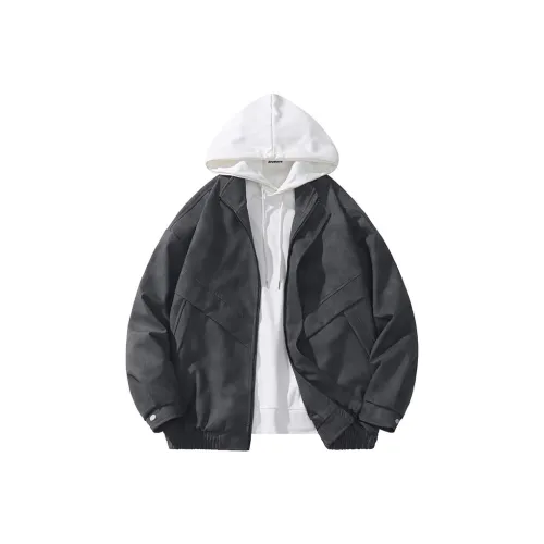 BRUMAIRE Кожа Куртка Унисекс Черный Серый