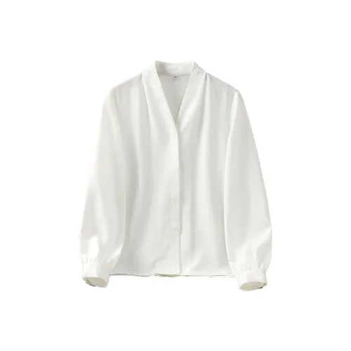 YaiFei Residence Белые Женские Рубашки