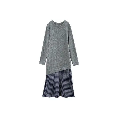 A paradise for awakening Длинное платье с длинными рукавами женское