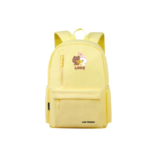 LINE FRIENDS Полиэстер Рюкзак Стандартный Унисекс Яйцо Yolk Желтый
