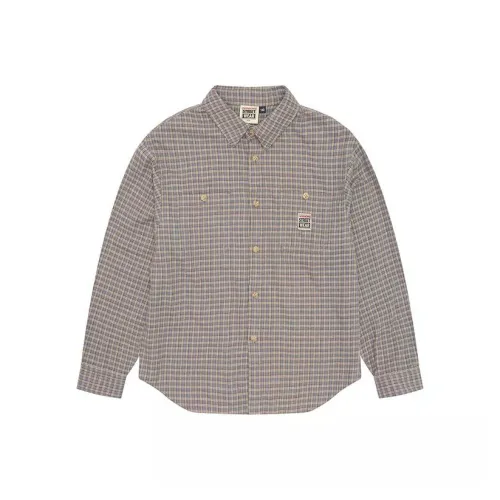 Vision Street Wear Клетчатые рубашки Весенние Осенние Зимние Детские