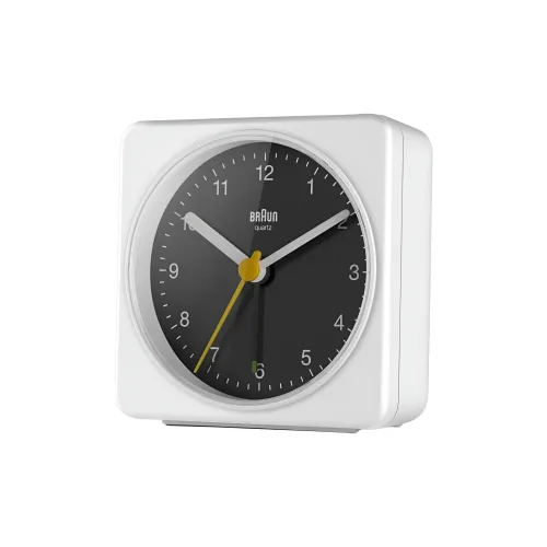 BRAUN Кварцевый механизм пластик будильник унисекс черный
