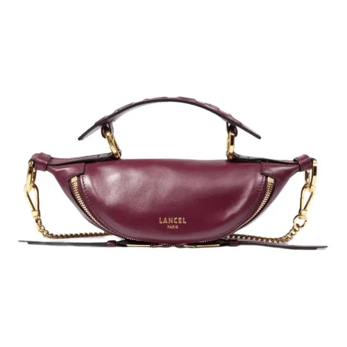 LANCEL Кожа Одно Плечо Сумка Мини Женская Бордовая