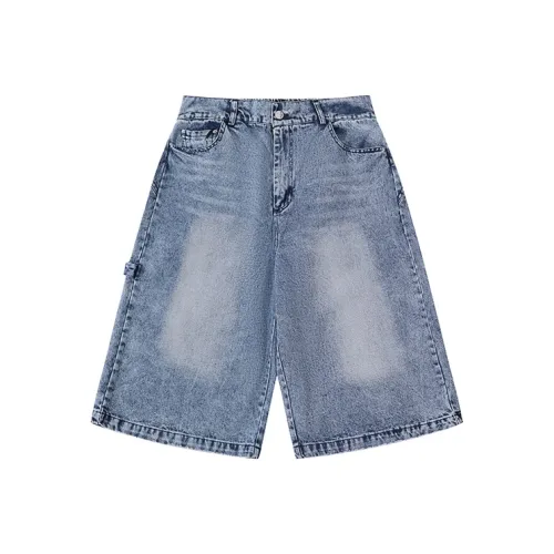 YPUT Джинсовые шорты Унисекс Джинсовый синий