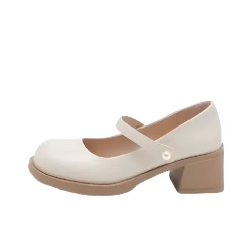 Mr. Blue Cat Квадратный каблук Туфли Мэри Джейн