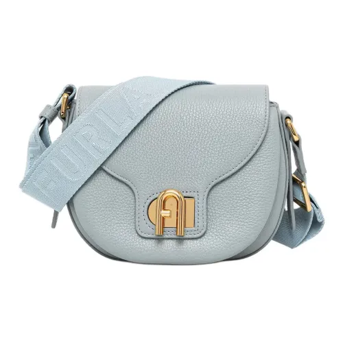 Furla Кожа Плечевая Сумка Маленькая Женская Синяя