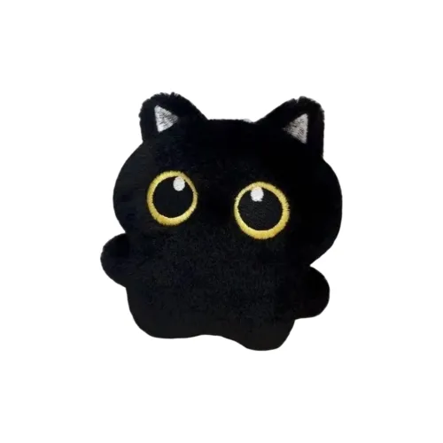 Blue Waterfront Черный Кот Уголь Шар Плюшевый Брелок 7 см 10 см Высота