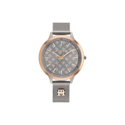 Tommy Hilfiger Women's Watch Кварцевый механизм ремешок из нержавеющей стали 36 мм циферблат цвета космической серой