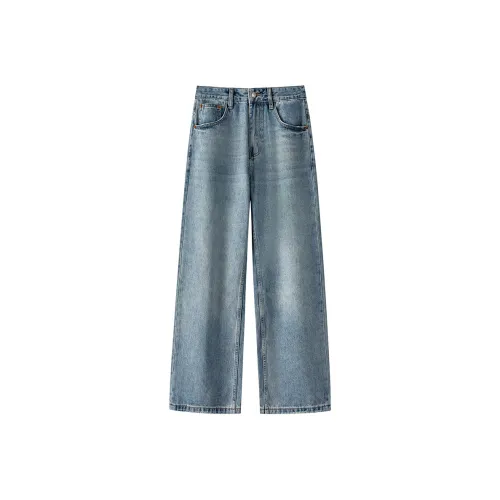 WILLIAM FOX&SONS Винтажные синие унисекс джинсы