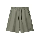 [100% хлопок Шорты] Пальмовый зеленый (Tb Handwritten Танши Брюки Передняя часть Нижние Левая сторона Этикетка)