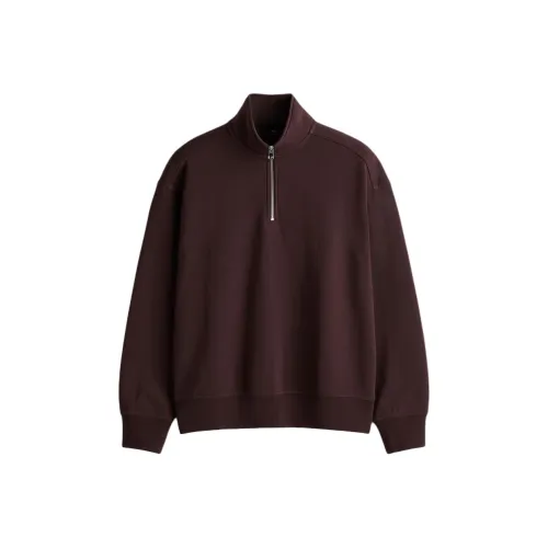 H&M Темно-сливовый Мужской Свитшот