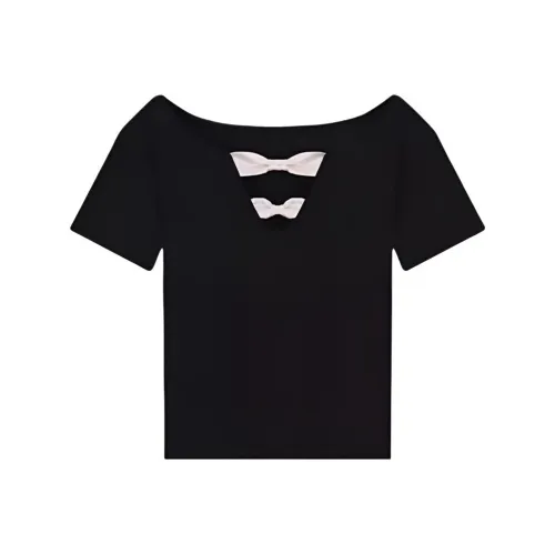 IUNOP Черные Женские T-рубашки