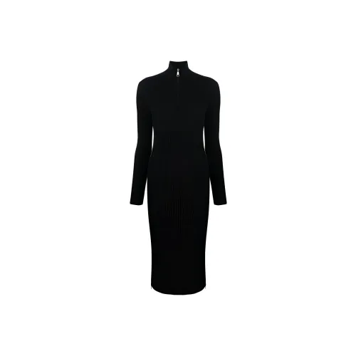Moncler Длинный рукав Платье Женское Черное
