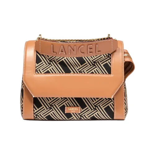 LANCEL Сумка через плечо из коровьей кожи среднего размера женская коричневая
