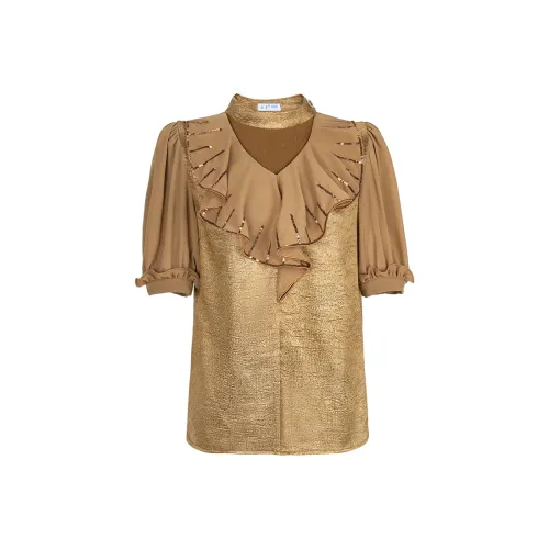 TANGXI Золото Женские Рубашки