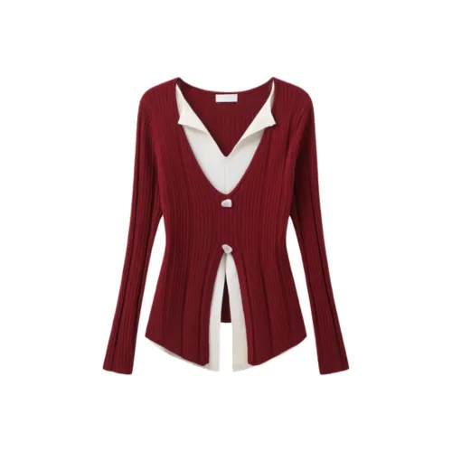 IUNOP Красный Женский Трикотаж