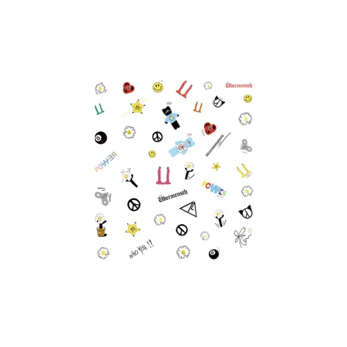 QINGSHANQIHAI GD Наклейки на кистях для ногтей временные 1 шт