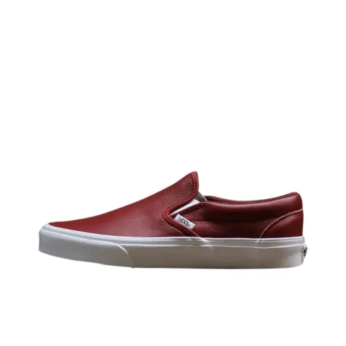 Vans CLASSIC Slip-On Скейтборд Кроссовки Мужские Красные