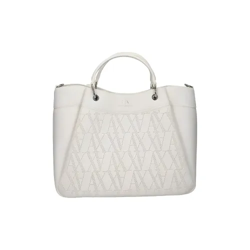 ARMANI EXCHANGEAE Металлический компонент Тоут Сумка Сумка для покупок Сумка Женская Белая
