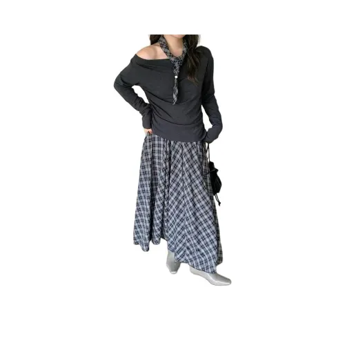 COHX Серый Женские Комплекты с Юбкой