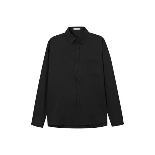 BISHE Мужские черные рубашки