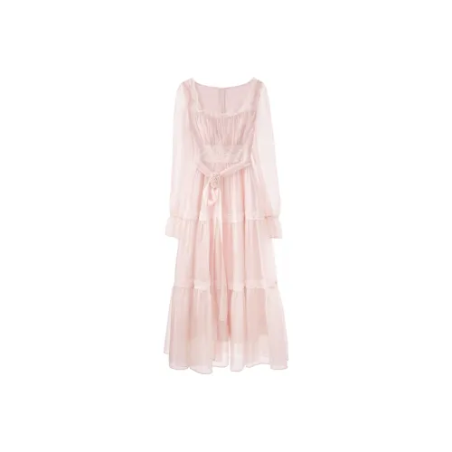 MISTVB Длинное платье с длинными рукавами женское