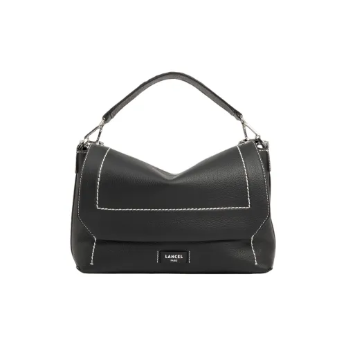 LANCEL Сумка из коровьей кожи большая женская черная
