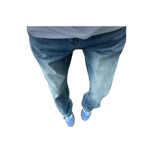 XUBAIHUO Светло-синие унисекс джинсы