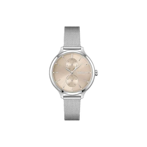 Hugo Boss Women's Watch Кварцевый механизм ремешок из нержавеющей стали 37 мм розовое золото циферблат часы