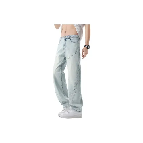 GEOREFOOL 8882 Светло-Синие Унисекс Джинсы