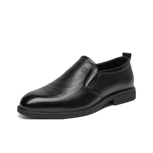 Spider King Повседневные кожаные туфли Мужские Черные