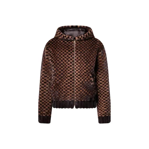 LOUIS VUITTON x NIGO Damier FW25 Velvet Feel Coat Men's