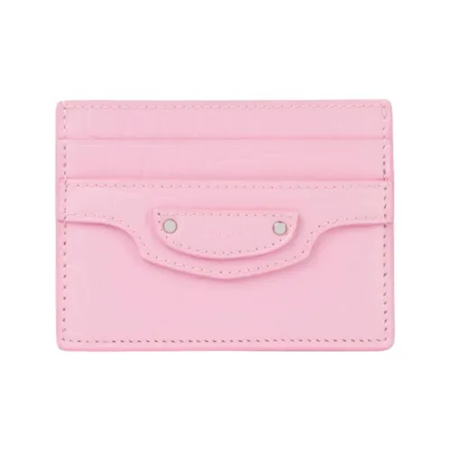 Balenciaga Коровья кожа Держатель для карт Мини Женский Розовый