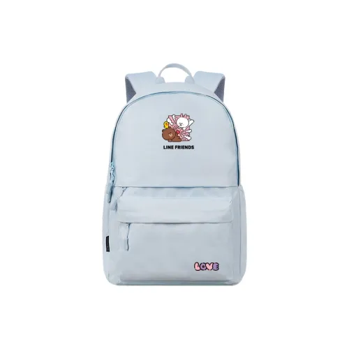 LINE FRIENDS Brown Bear Connie Rabbit Полиэстер Рюкзак Стандартный Женский Синий