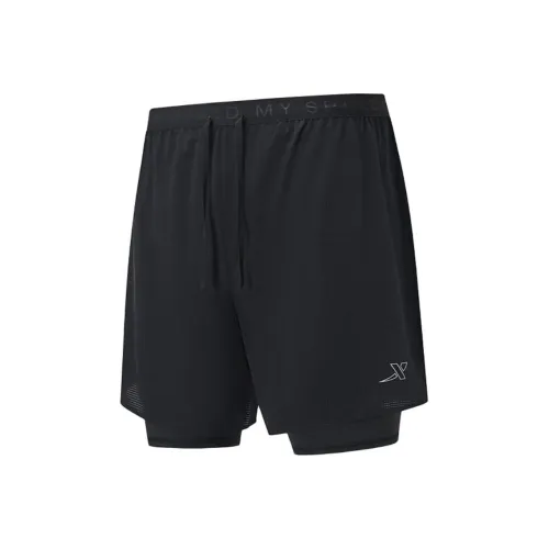 XTEP Глубокий Черный Мужские Спортивные Шорты