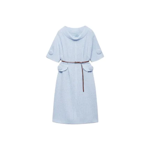 PRADA Короткое платье с короткими рукавами женское