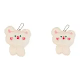 2 пачки, белый, румяна, медведь, кукла, подвеска