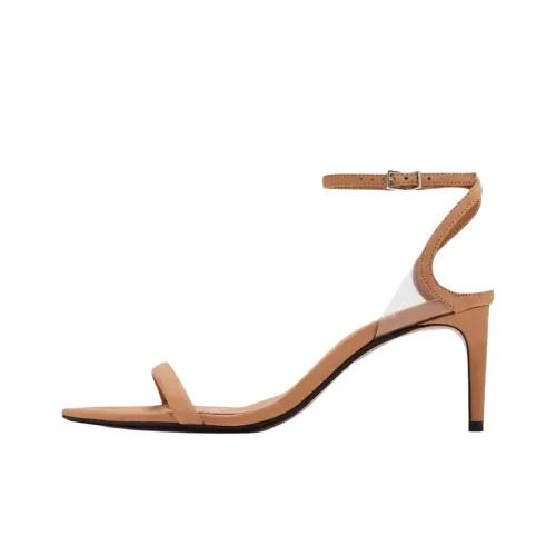 Schutz Skye One Strap Sandals 7,5cm Women's Beige