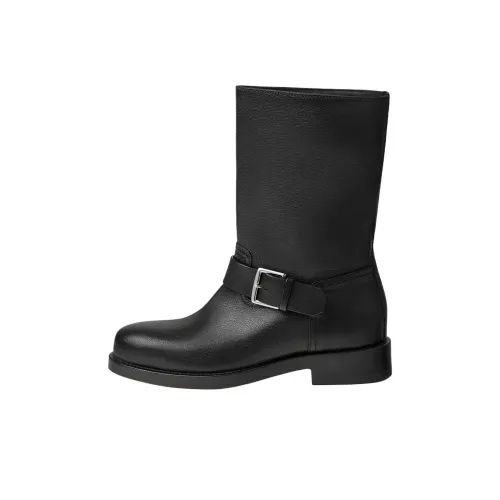 HERMES Leo Ботильоны 3,3 см Женские Черные